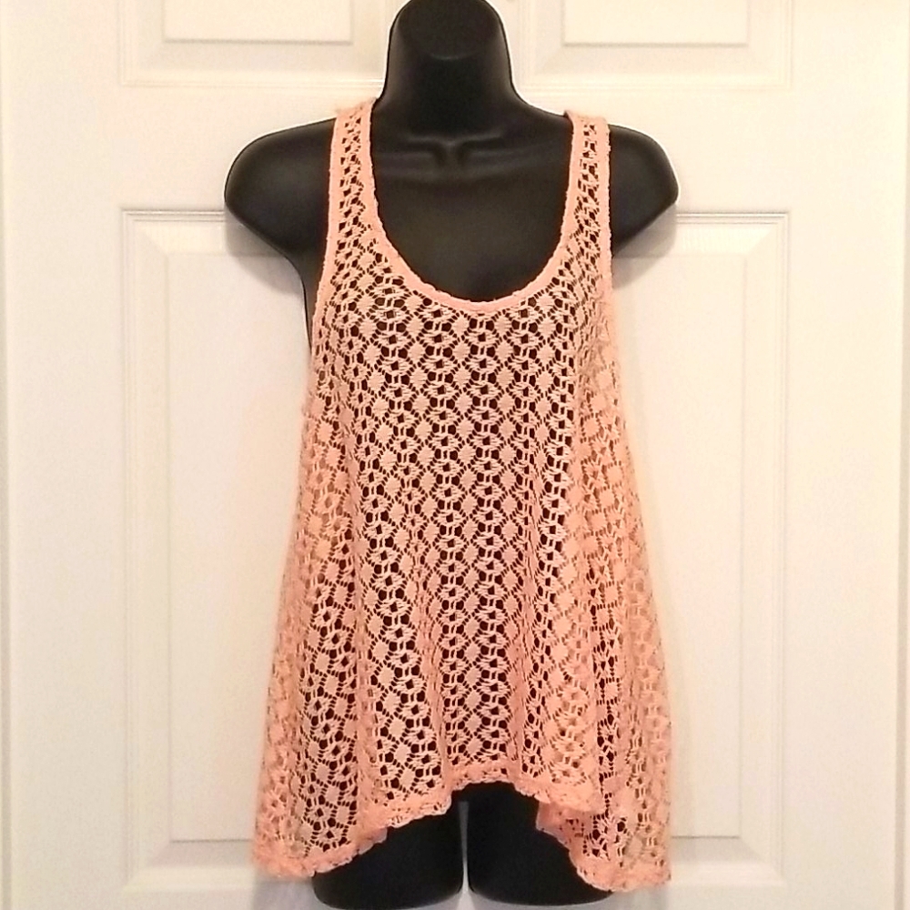 Lace sheer tank